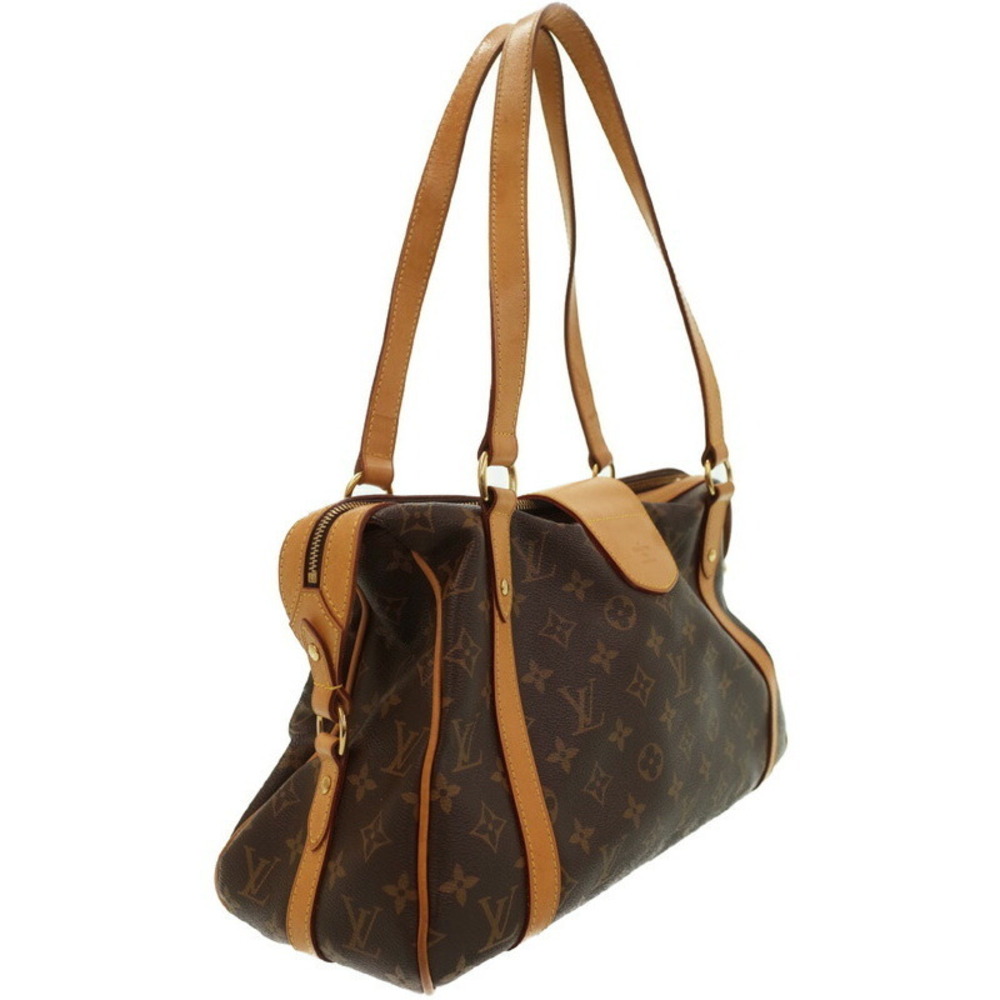 Louis Vuitton Leather Monogram Brown Stresa Shoulder Bag